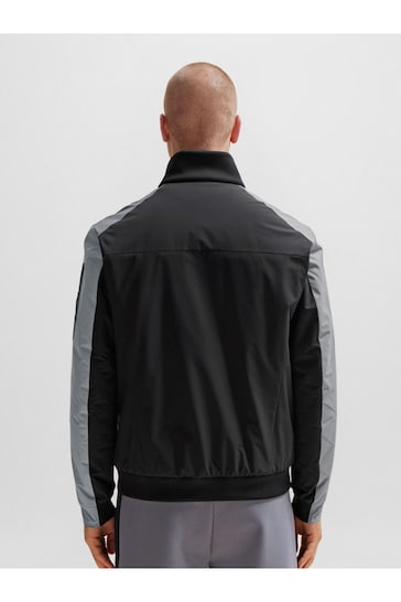 BOSS Black Contrast Detail Water Repellent Padded Jacket