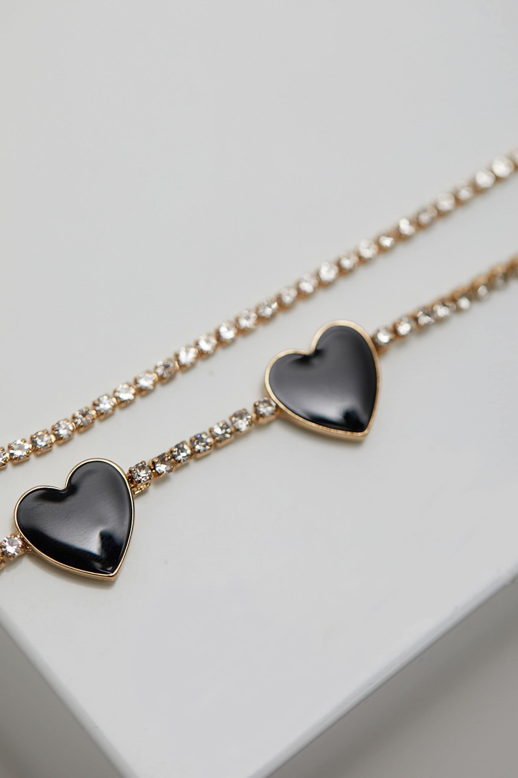 Lipsy heart sale bracelet