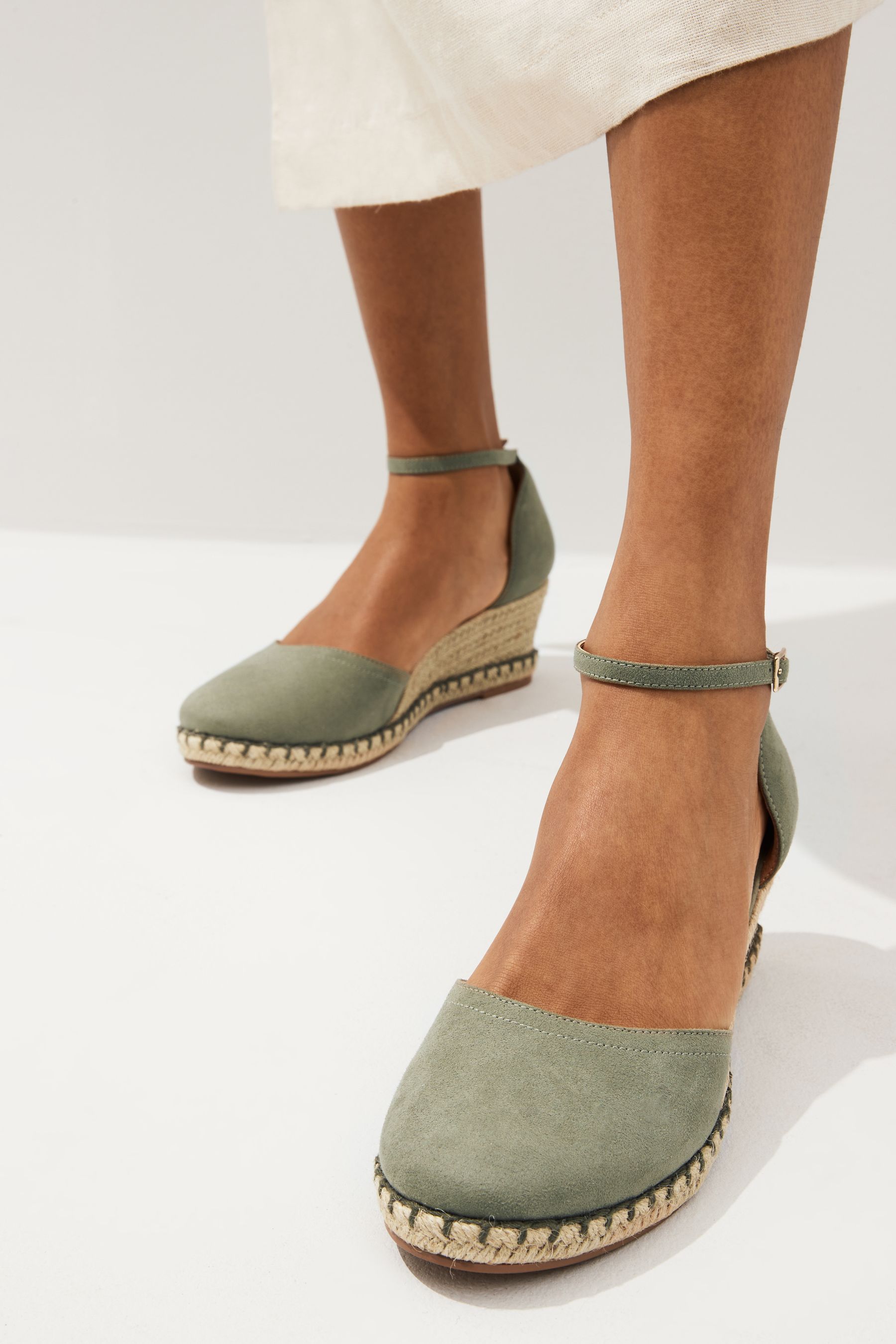 Buy Green Forever Comfort Closed Toe Wedges from the Next UK