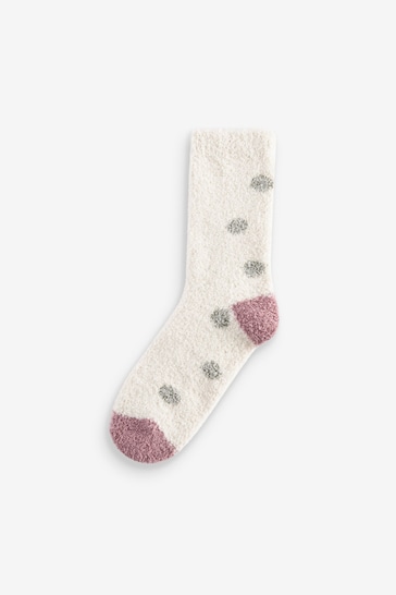 Pink/White Cosy Ankle Socks 2 Pack