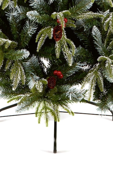 Premier Decorations Ltd Green 7ft Frosted Spruce Berry and Cone Christmas Tree