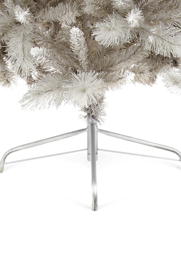 Premier Decorations Ltd Grey 1.8M Silver Tipped Fir PVC Christmas Tree
