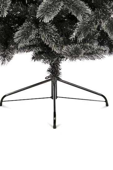 Premier Decorations Ltd Black 6ft Tipped Fir Cashmere Tips Christmas Tree