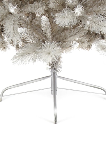 Premier Decorations Ltd Grey 7ft Silver Tipped Fir PVC Christmas Tree
