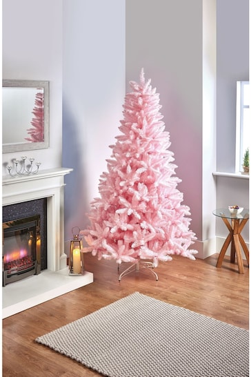 Premier Decorations Ltd Blush Pink 1.8M Rosewood Pine PVC Christmas Tree