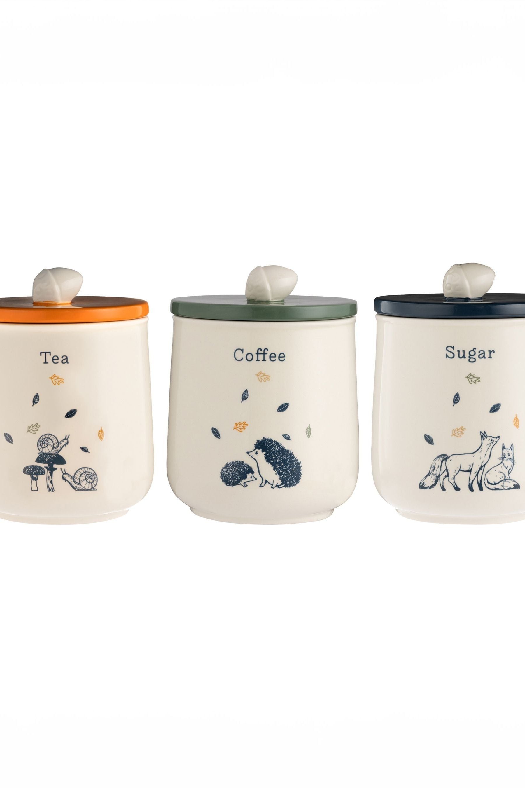 Buy Price Kensington. Black Woodland Tea Coffee Sugar Storage