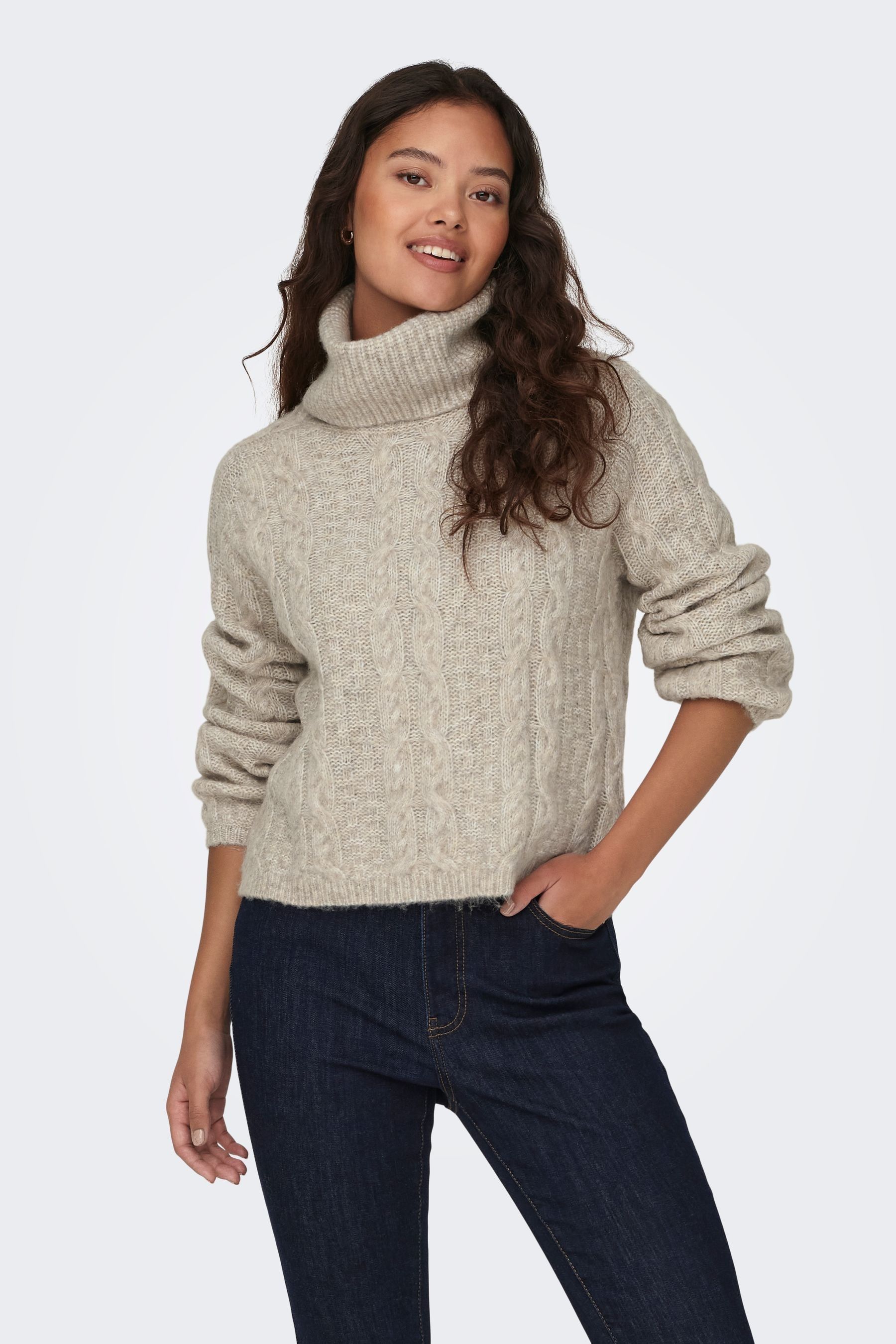 Chunky knit best sale roll neck jumper