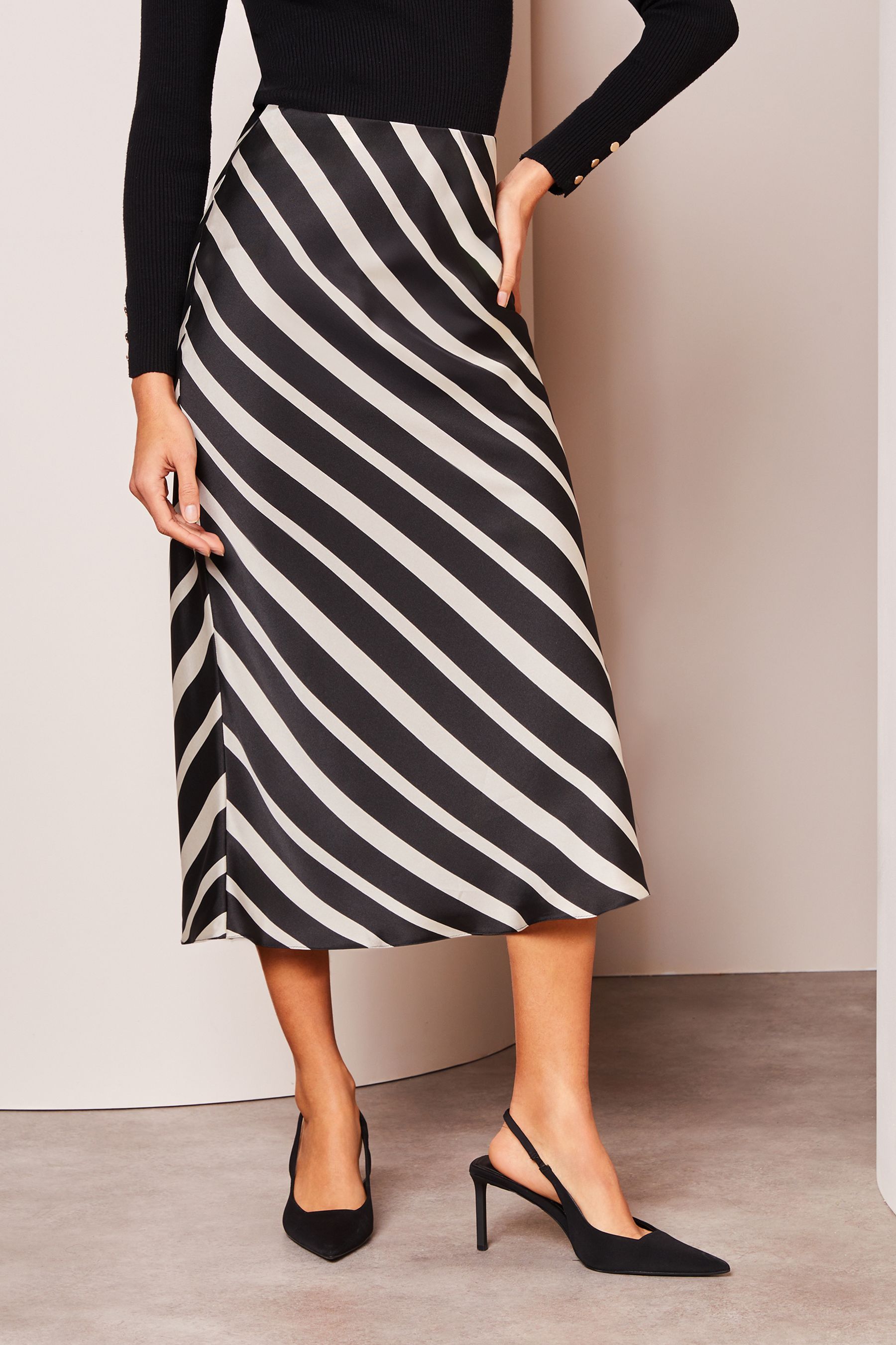 Lipsy sequin 2025 stripe mini skirt