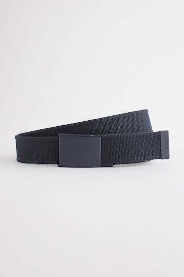 Navy Blue / Khaki Canvas Reversible Belt