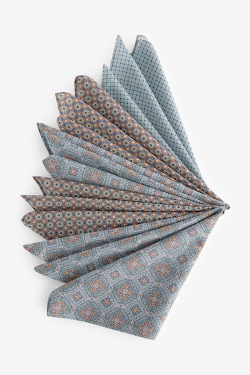 Tile Print Geo Floral Handkerchiefs 5 Pack