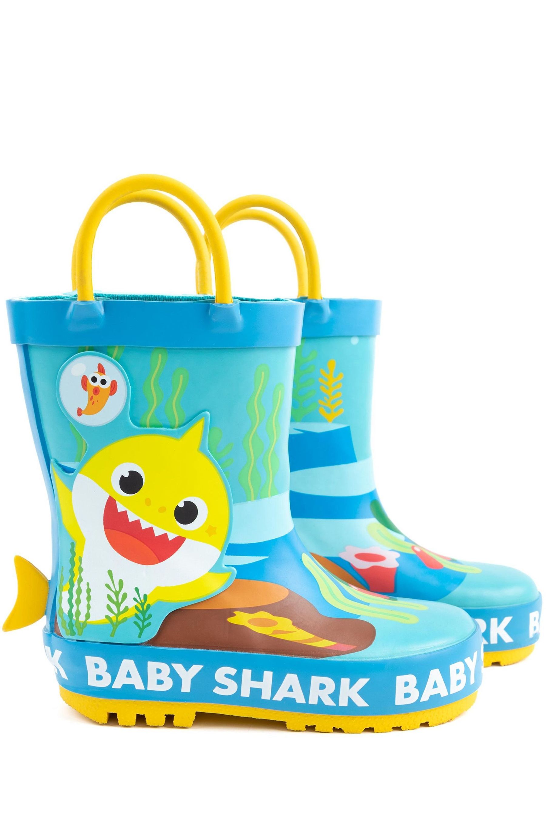 Buy Vanilla Underground Blue Baby Shark Kids Character Wellies