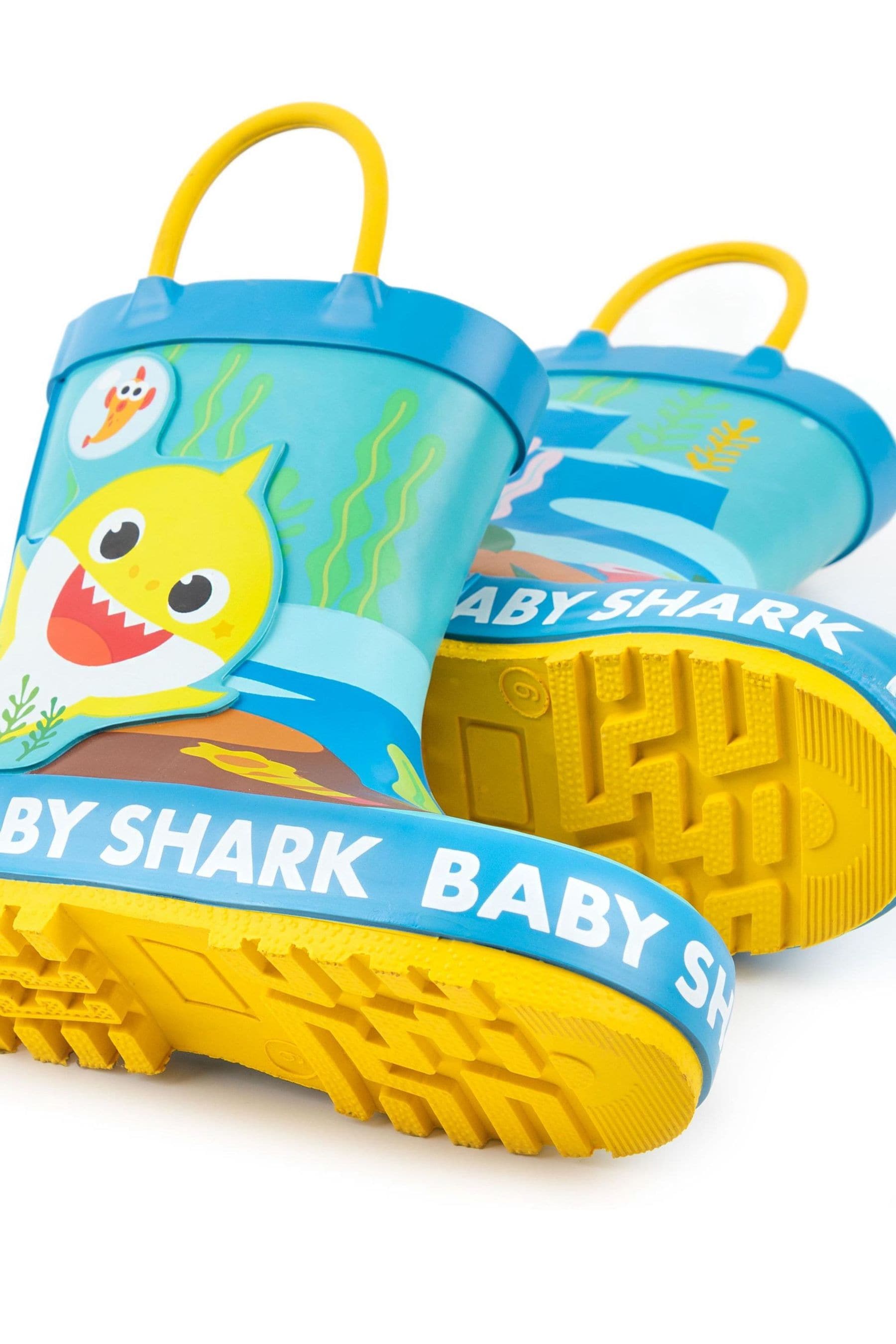 Buy Vanilla Underground Blue Baby Shark Kids Character Wellies