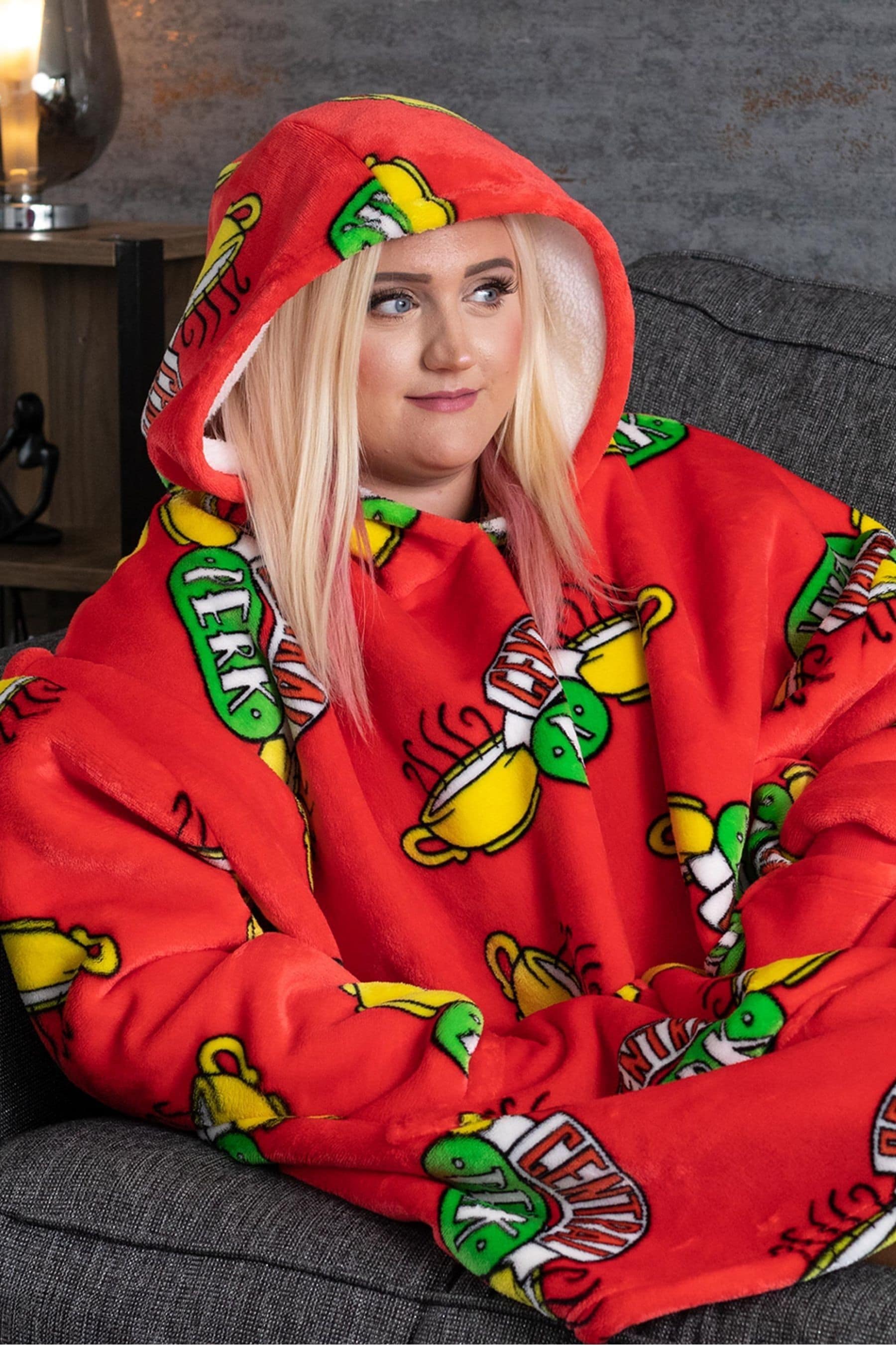 Red sale friends hoodie