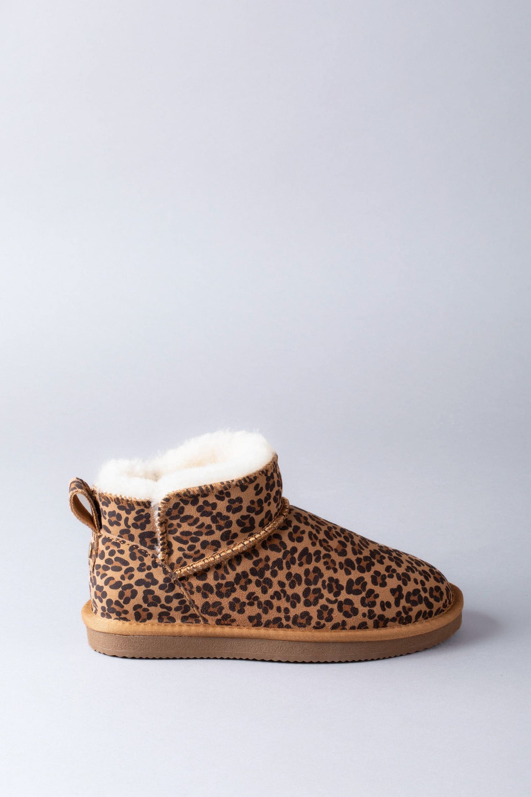 Buy Lakeland Leather Ladies Sheepskin Mini Boots Brown Slippers