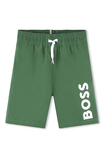 BOSS Green Logo Swim Shorts