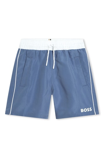 BOSS Light Blue mer Swim Shorts