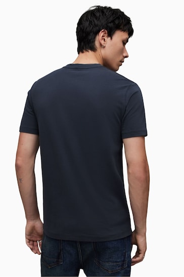 AllSaints Blue Brace Short-Sleeve Crew T-Shirt