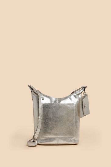 White Stuff Silver Fern Leather Cross-Body Bag
