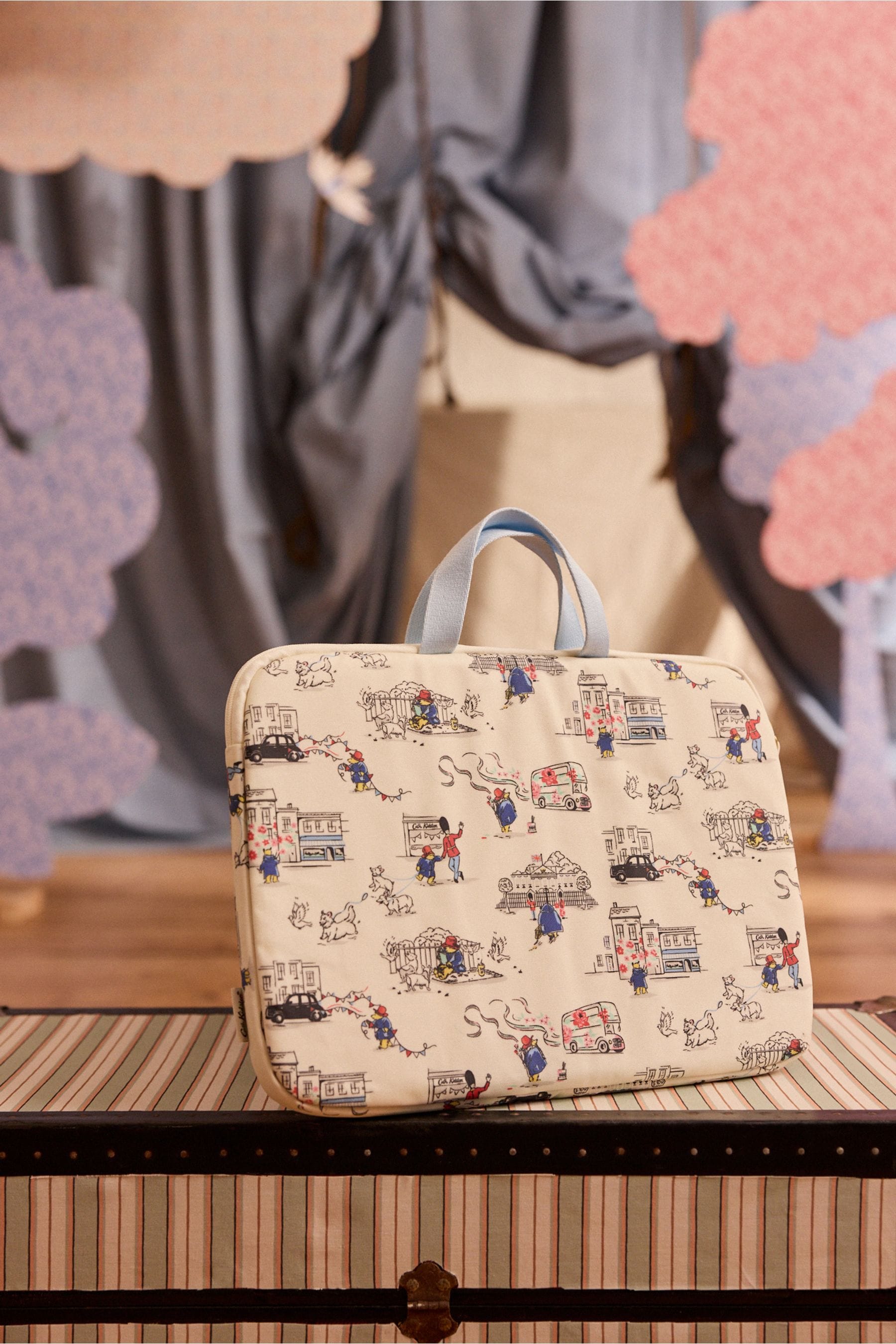 Cath Kidston Ecru Paddington Goes To Town 15 Inch Laptop Case