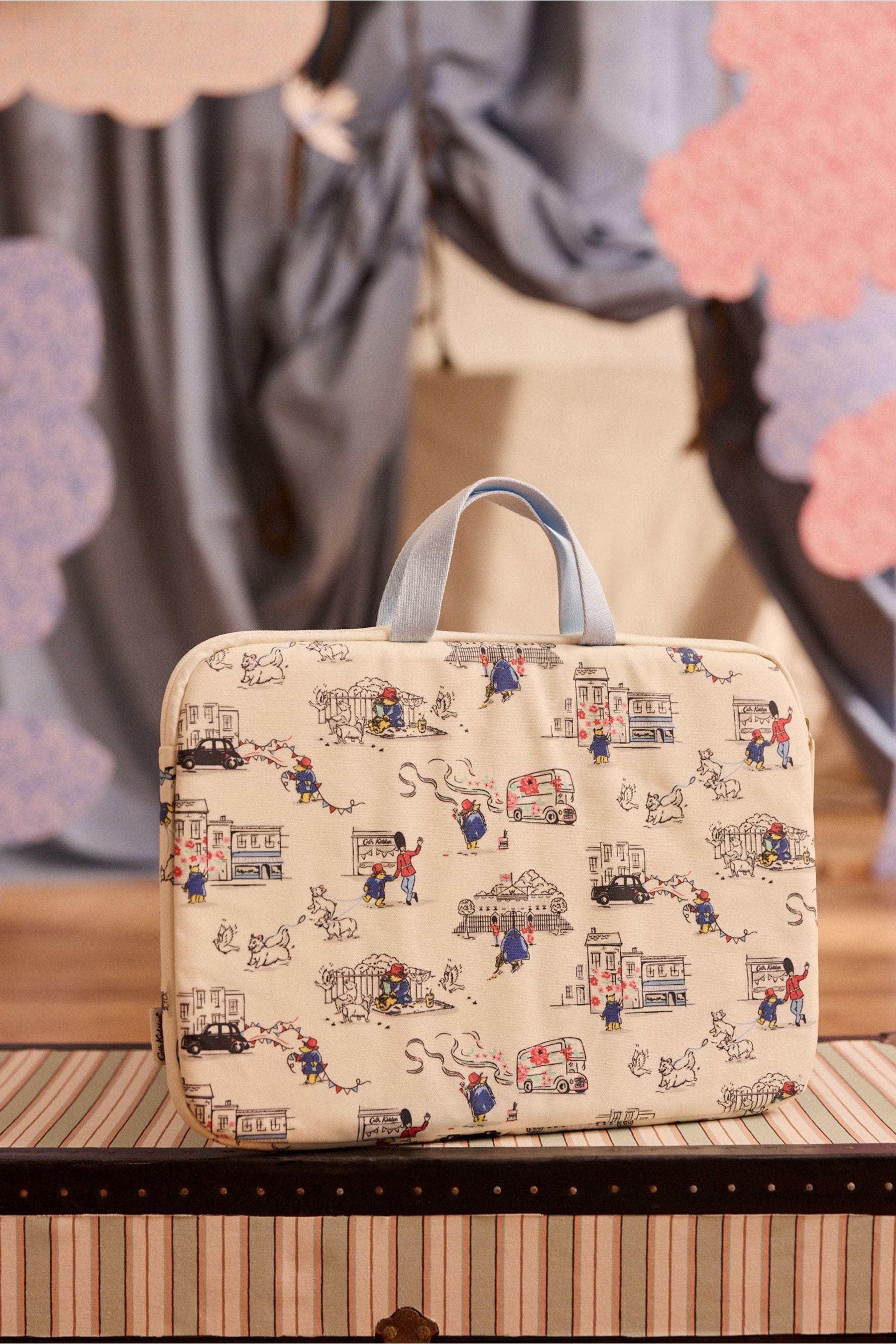 Cath Kidston Ecru Paddington Goes To Town 15 Inch Laptop Case
