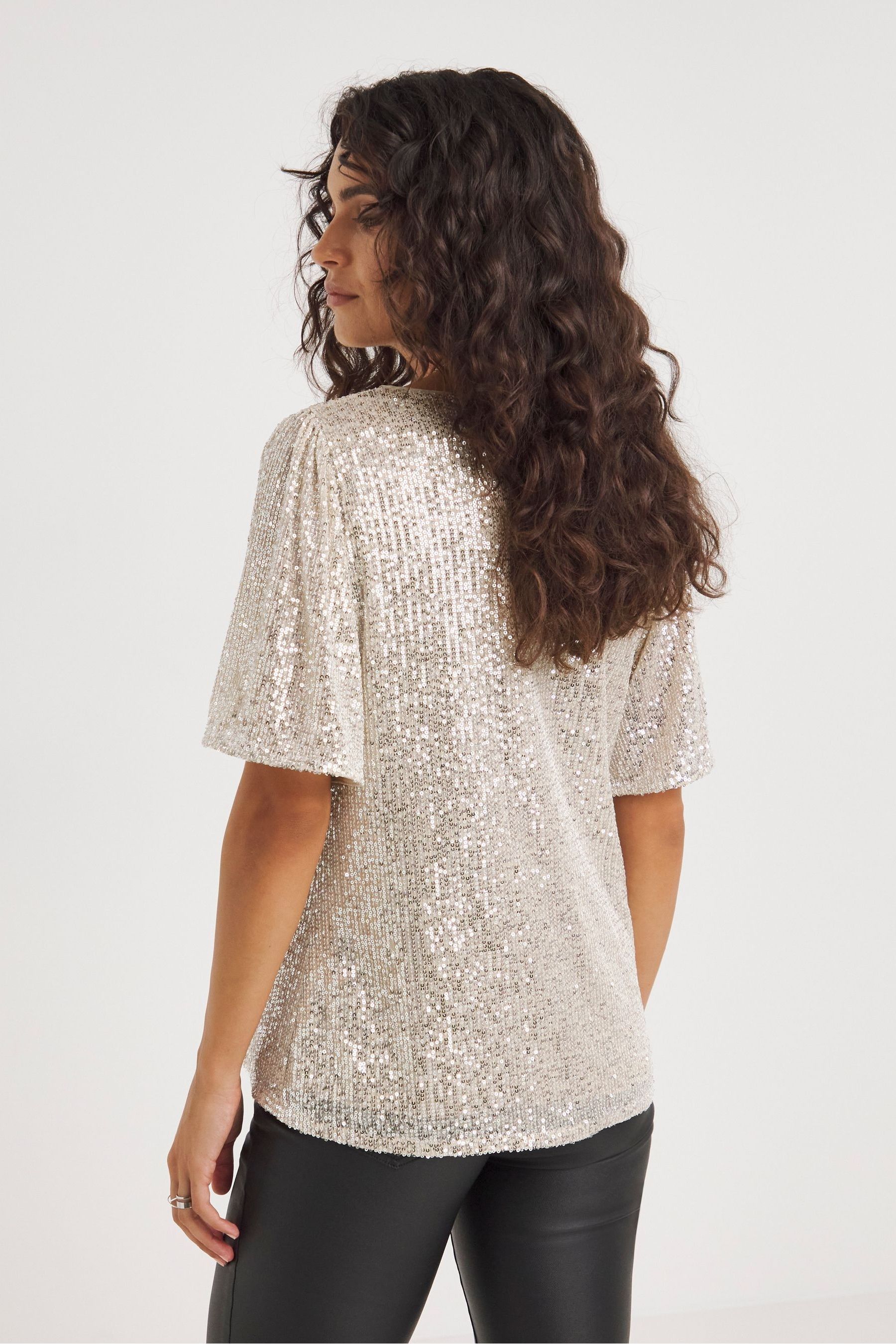 Jd williams sequin shop top