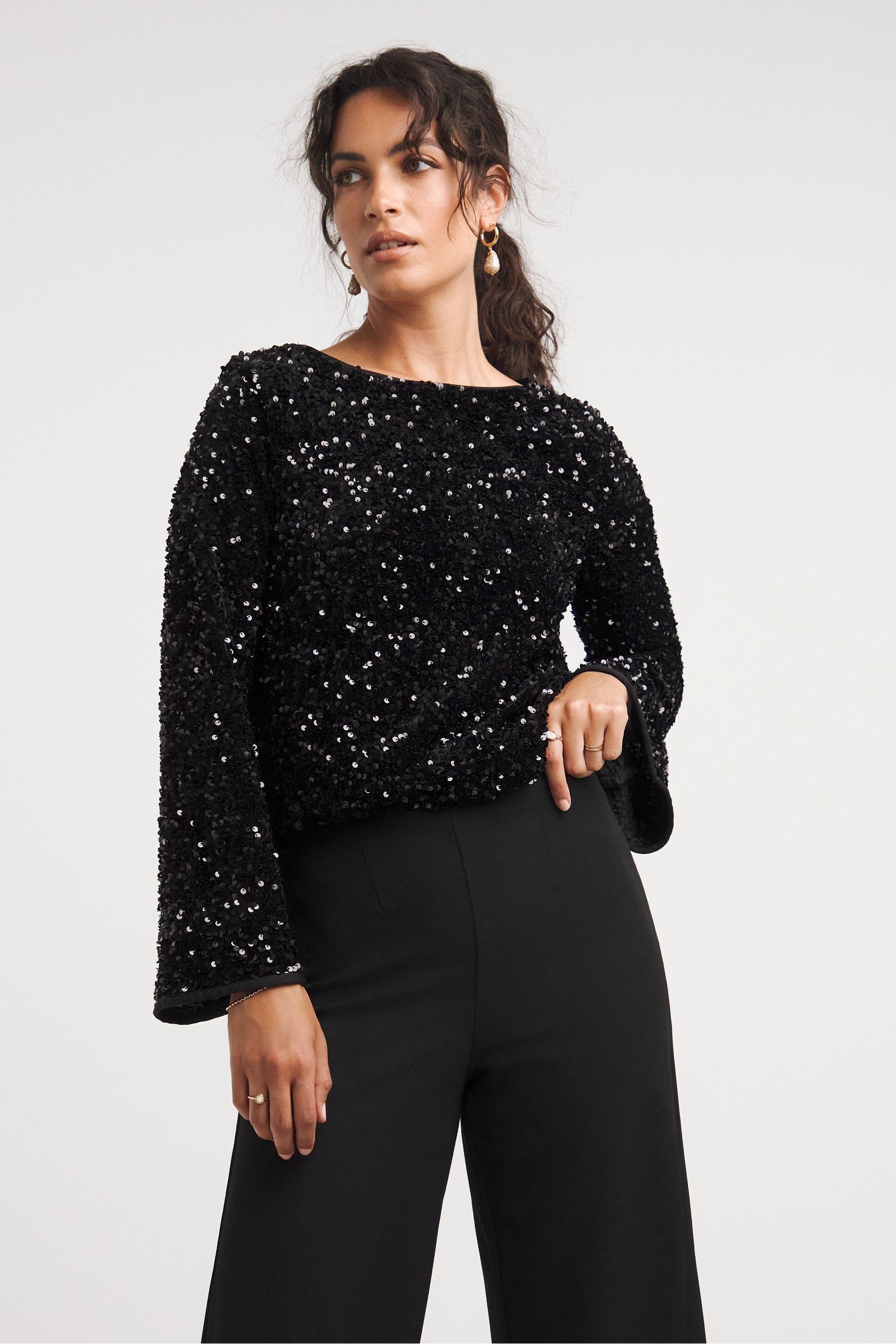 Jd williams sequin top sales