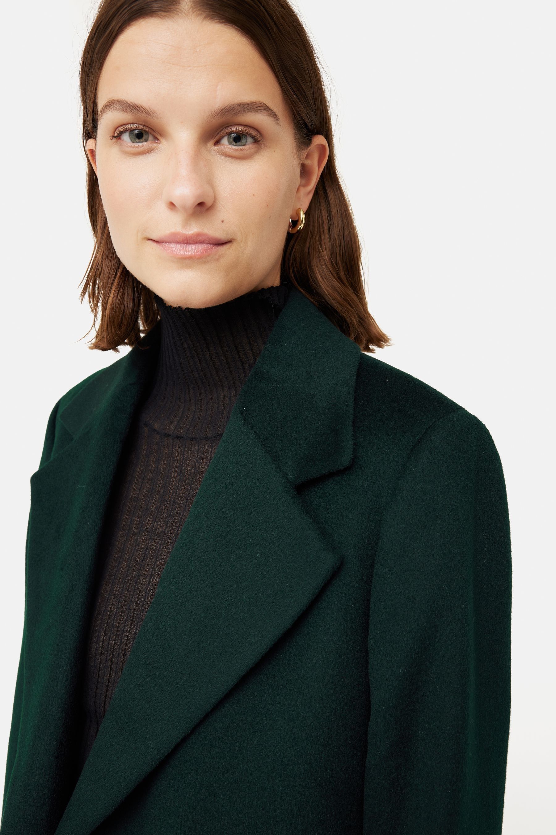Buy Jigsaw Green Wool Maxi City Coat from the Next UK online shop