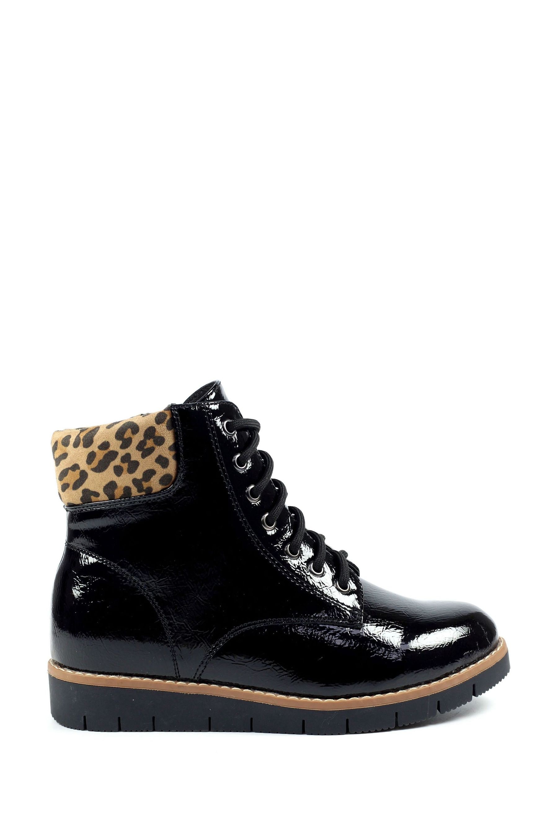 Lunar Henley Black Ankle Boots