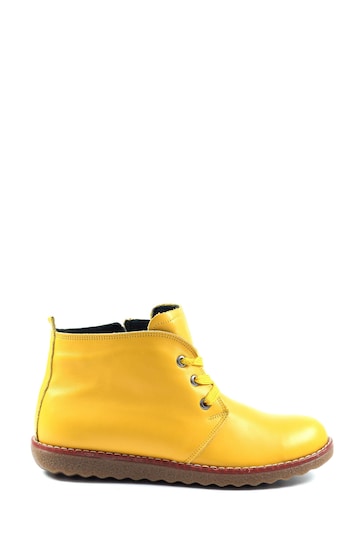 Lunar Yellow Claire Ankle Boots