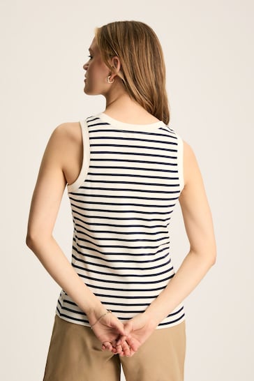 Joules Harbour Cream & Navy Striped Jersey Vest