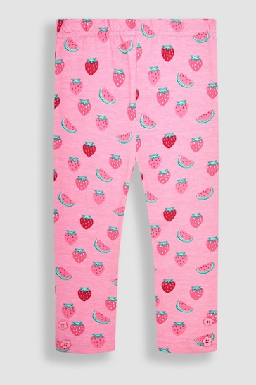 JoJo Maman Bébé Pink Strawberry & Pink 2-Pack Leggings