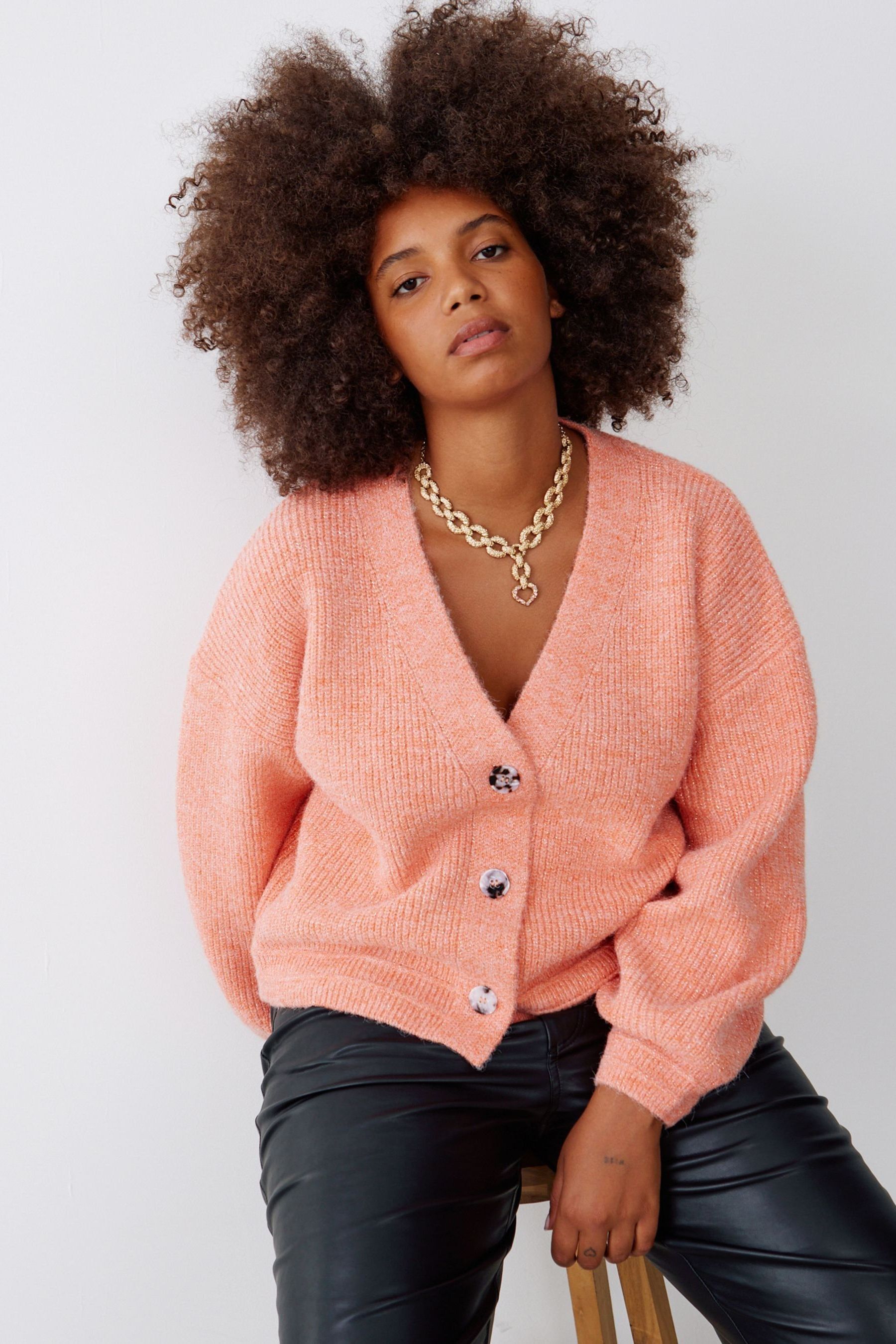 Orange cardigan hotsell next