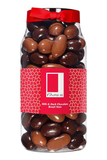 Rita Farhi Milk and Dark Chocolate Coated Palm Oil Free Brazil Nuts 290g Gift Box