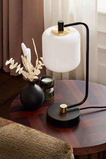 Black Ryker Touch Table Lamp