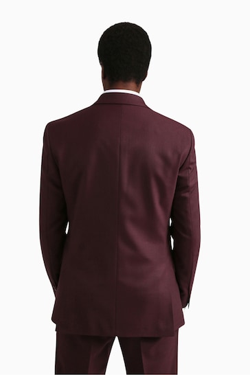 Ted Baker Tailoring Slim Fit Red Keel Twill Jacket