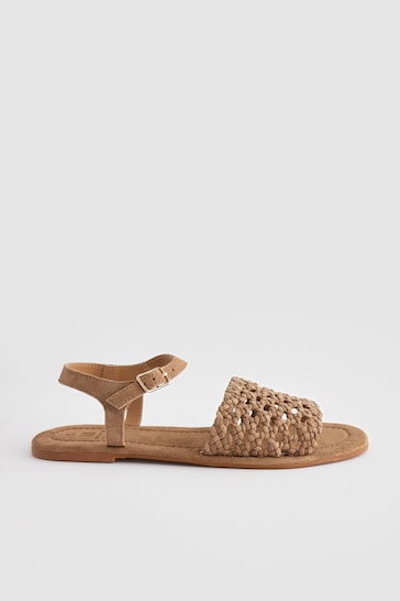Tan Brown Forever Comfort® Weave Sandals