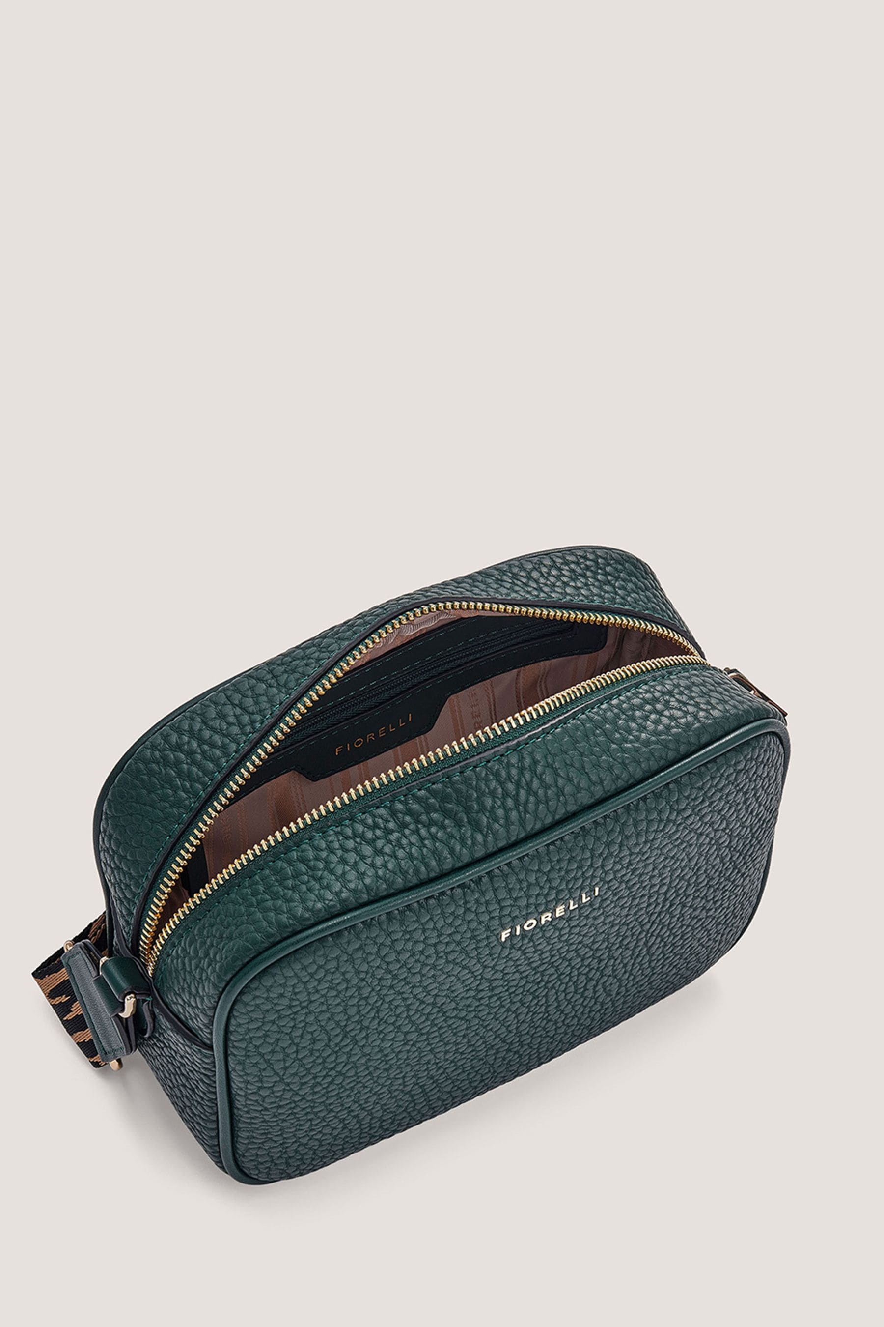 Buy Fiorelli Lyra Green Plain Cross Body Bag from the Next UK