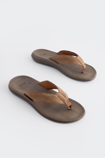 Brown Comfort Toe Post Sandals