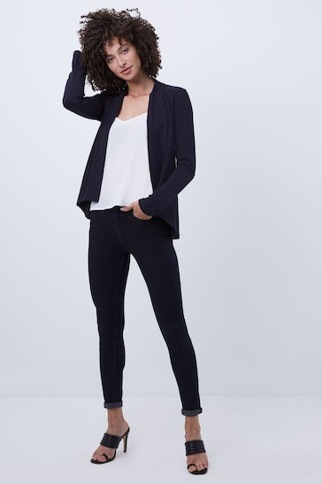 French Connection Josie Jersey Drape Front Jacket