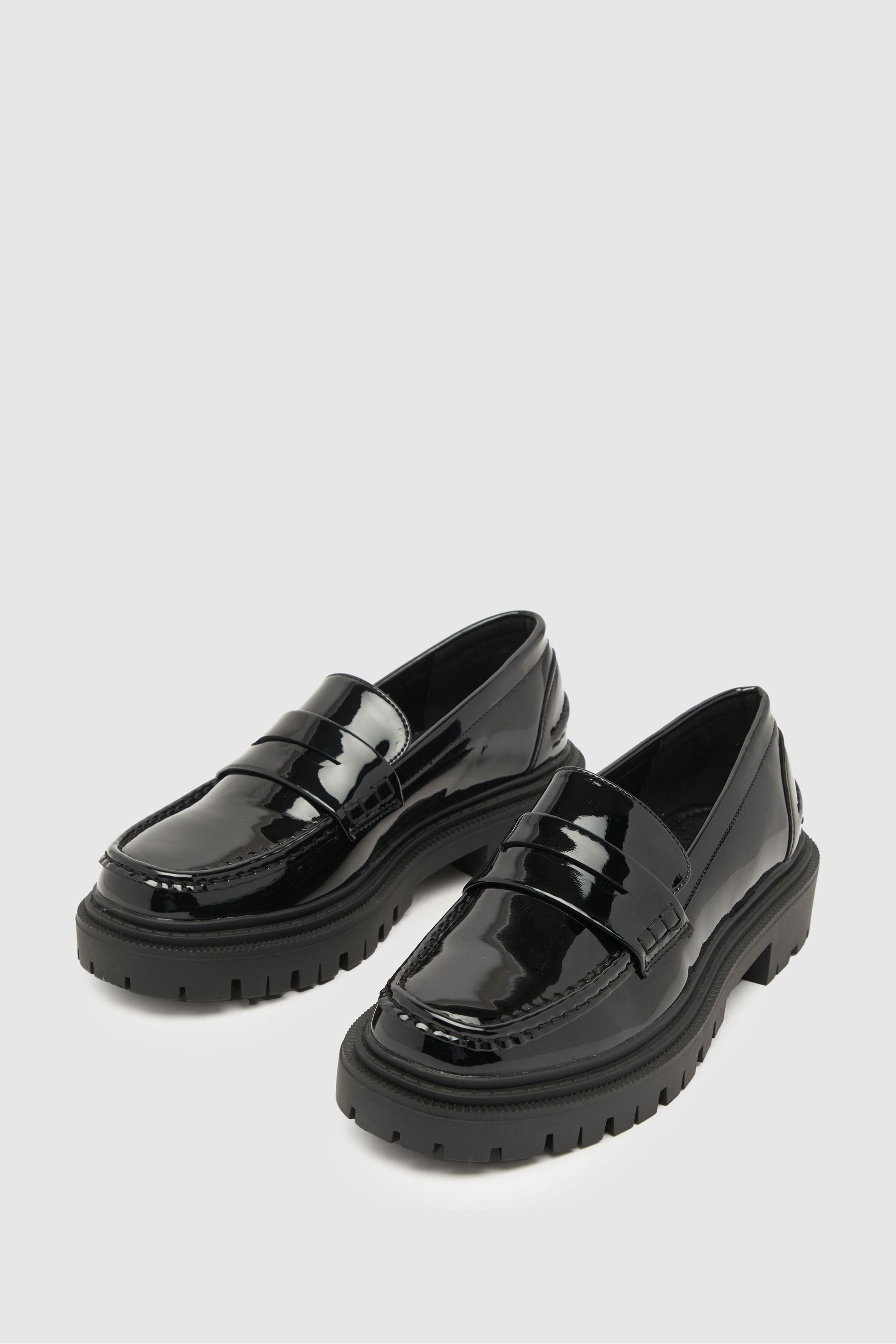 Next shop patent loafers