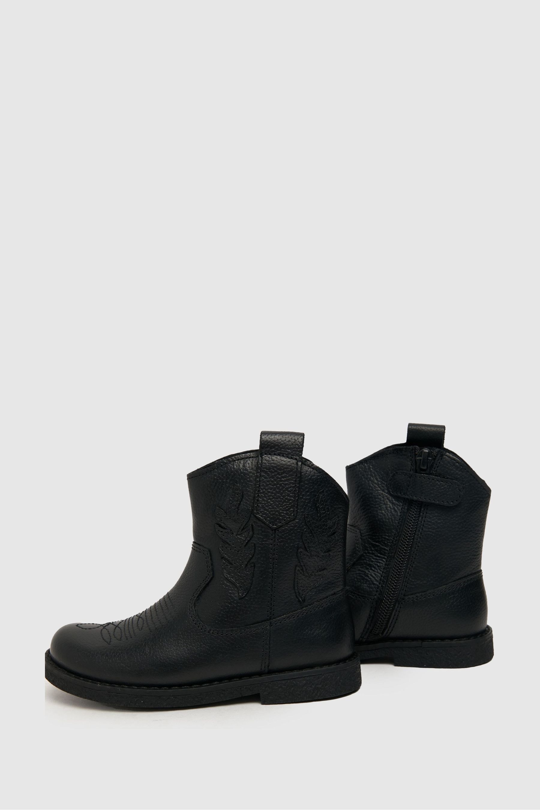 Schuh Cowgirl Western Black Boots