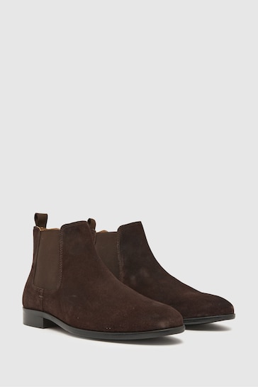 Schuh Dominic Leather Chelsea Brown Boots