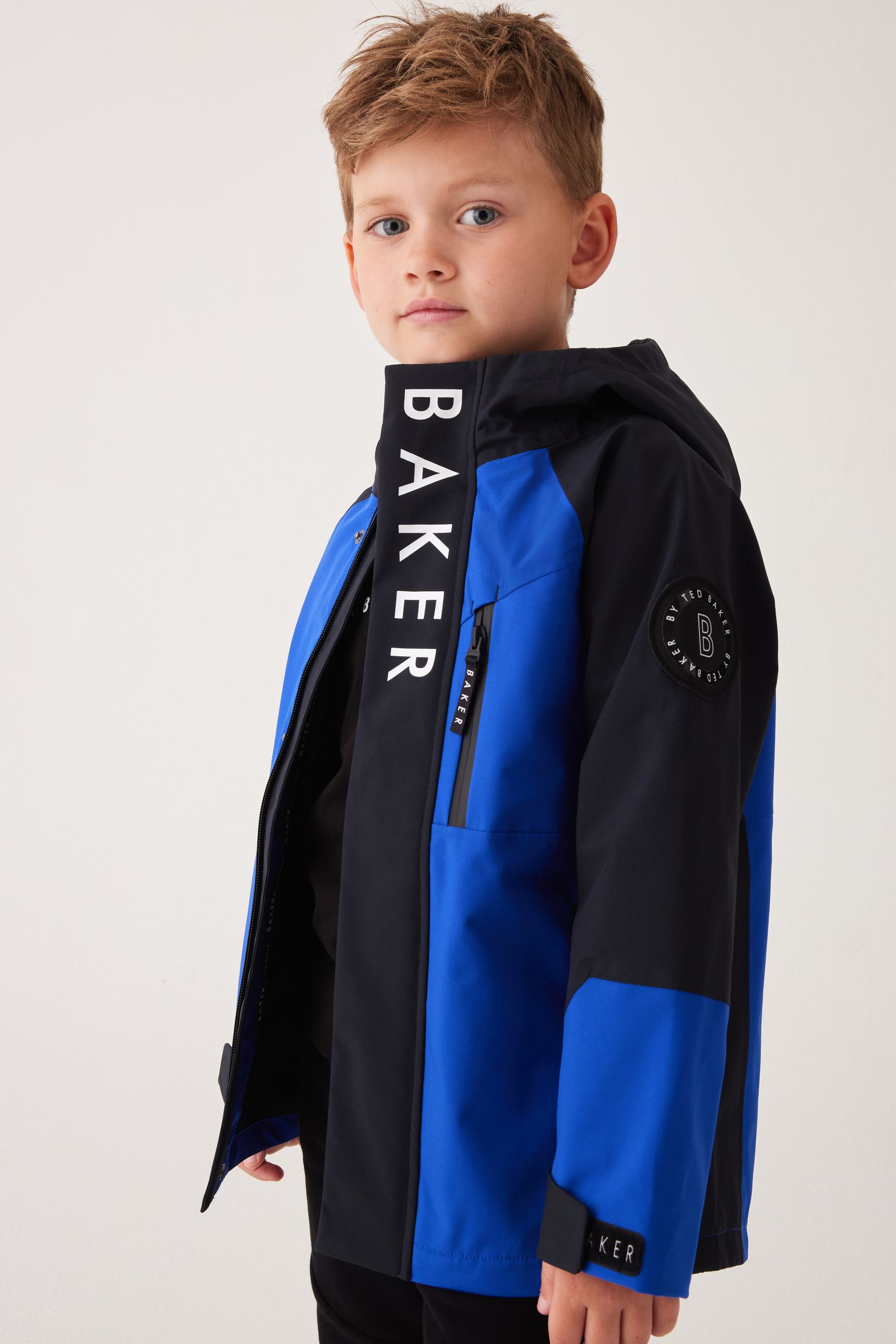Buy Baker by Ted Baker Shower Resistant Colourblock Rain Jacket from the Next UK online shop