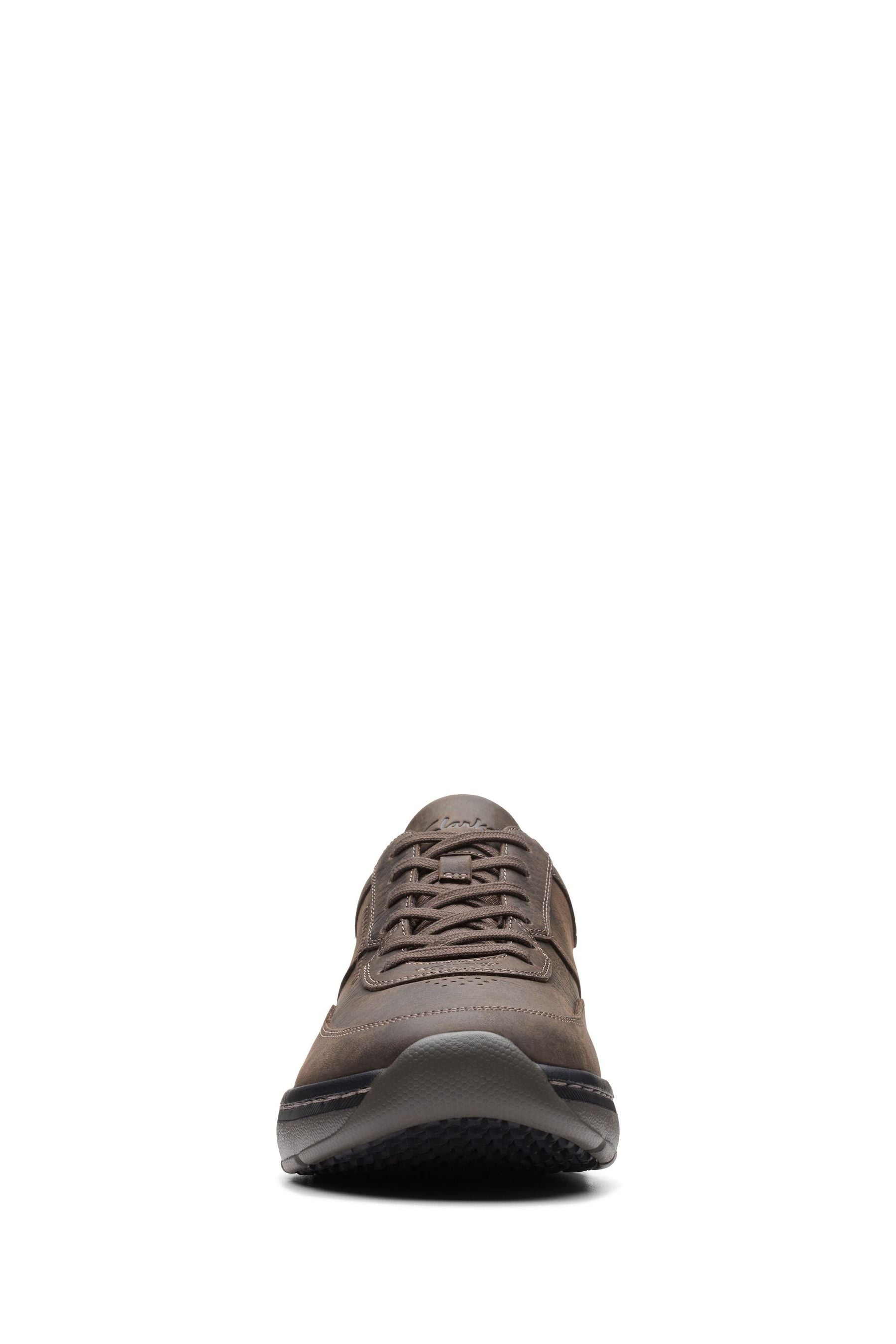 Clarks Brown Tumbled Clarks Pro Lace Shoes