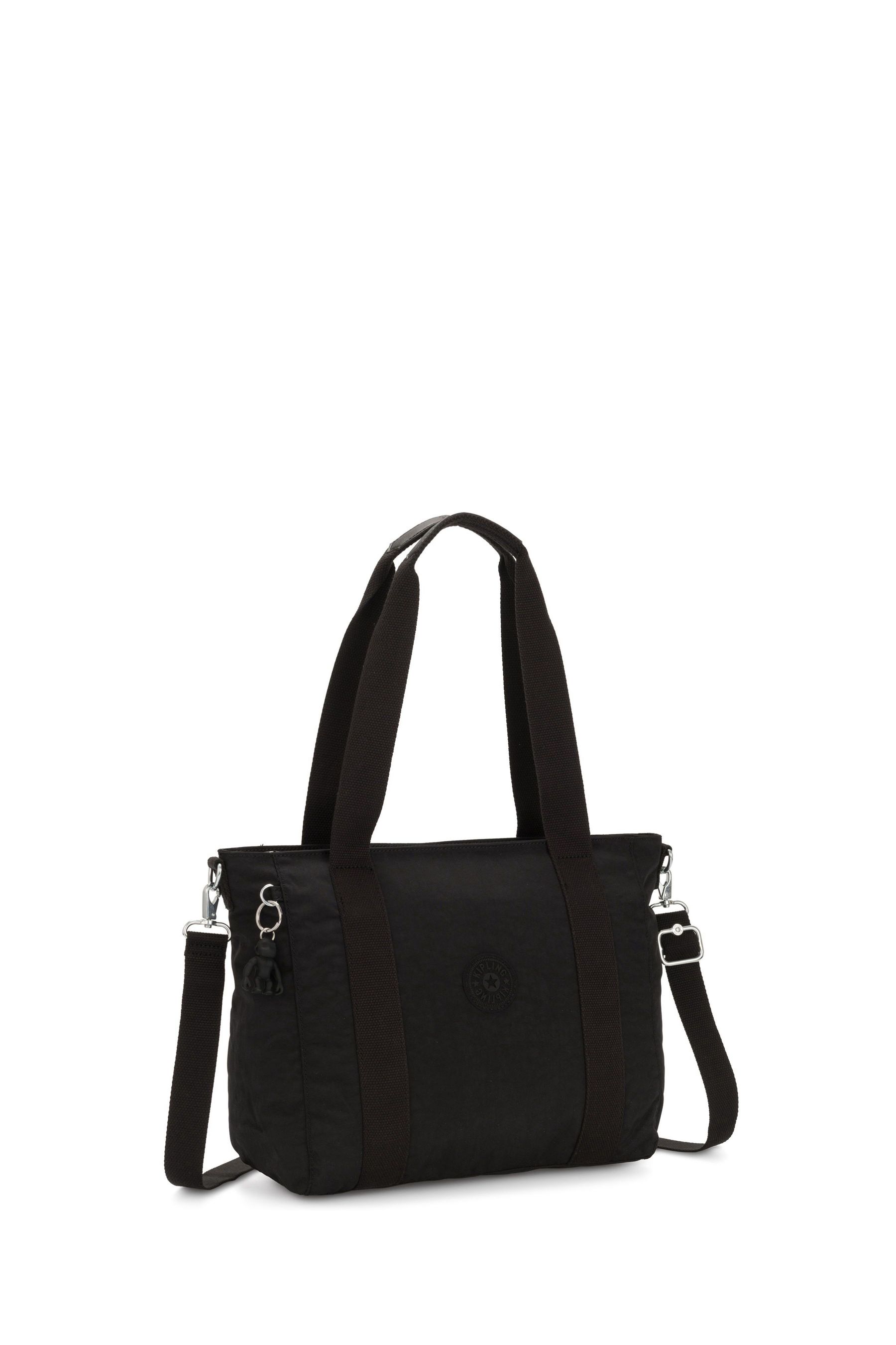 Buy Kipling Black Signature Embossed Asseni S Tote Bag from the
