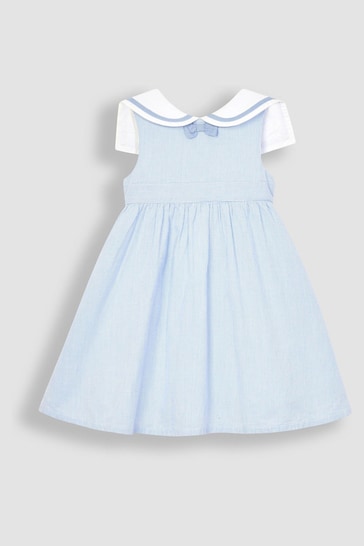 JoJo Maman Bébé Blue Sailor Party Dress