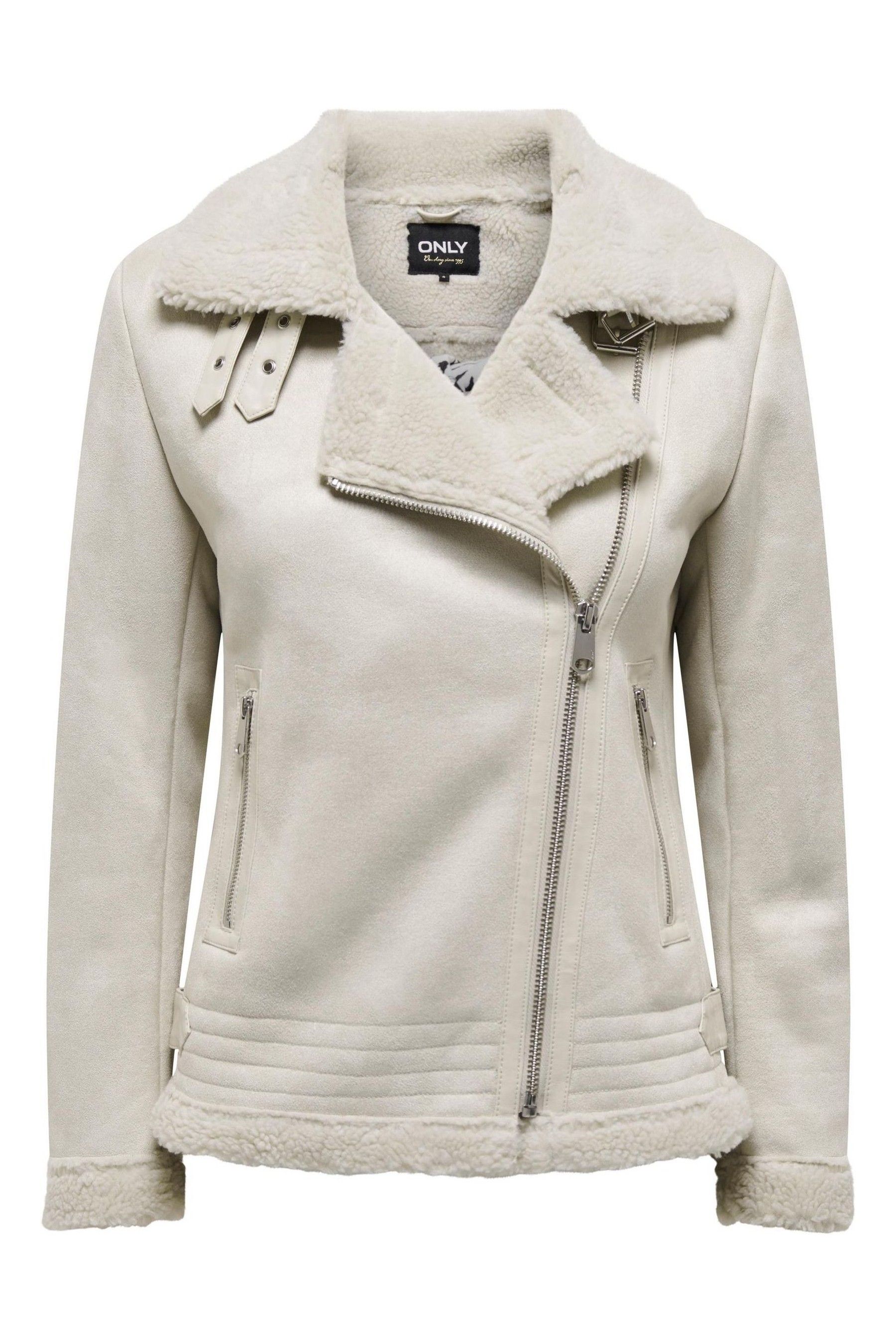 Grey suede hotsell aviator jacket