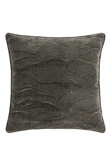 Paoletti Grey Stratus Jacquard Polyester Filled Cushion