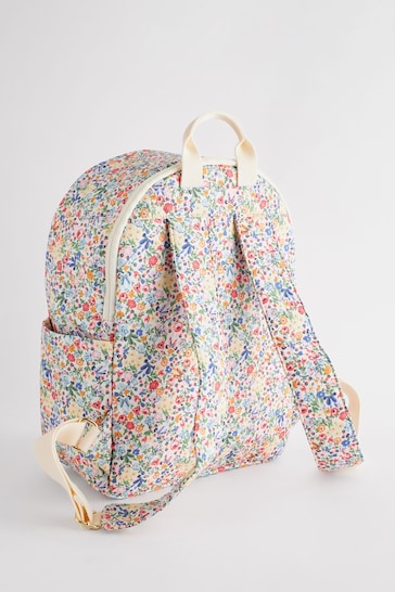Cath Kidston Blue/Yellow Ditsy Floral Compact Backpack