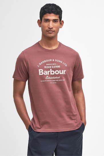 Barbour® Clay Brown Brairton Graphic T-Shirt